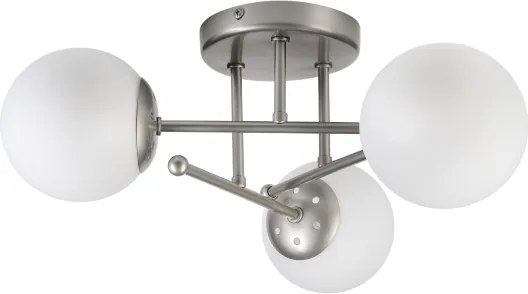 Lustră aplicată MALENA 3xE14/5W/230V crom mat/alb