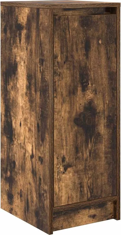vidaXL Dulap Pantofi stejar afumat 29,5x34x76 cm Lemn prelucrat