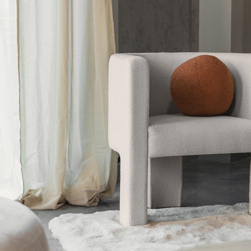 Fotoliu design crem MILU