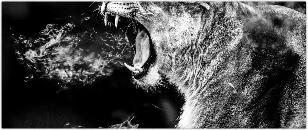 Tablou - Portretul unei leoaice (120x50 cm)