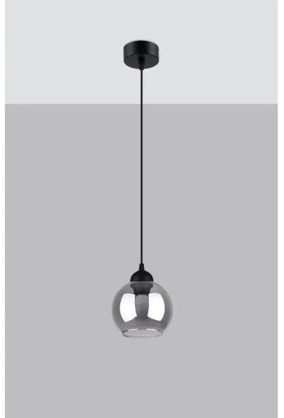 Lustră pe cablu ALINO 1xE27/60W/230V neagră Sollux SL.1141