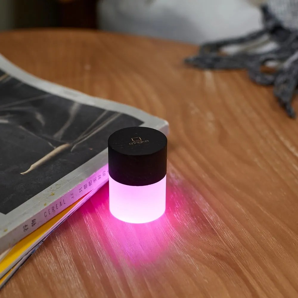 Decorațiune luminoasă neagră cu USB ø 4,5 cm Lemelia – Gingko