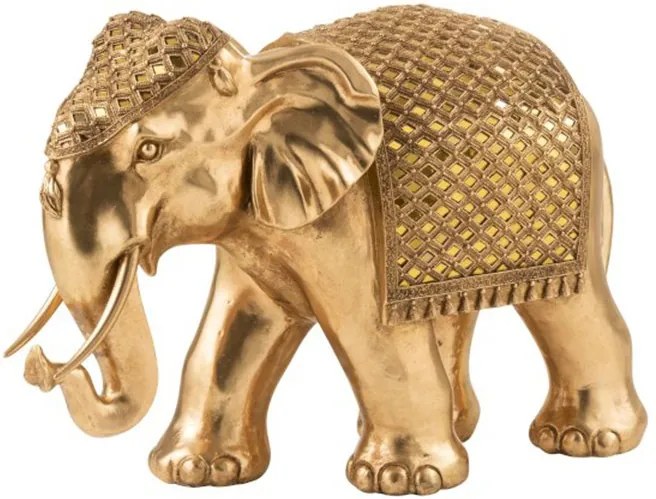 Elephant Mirage Decoratiune, Polirasina, Auriu
