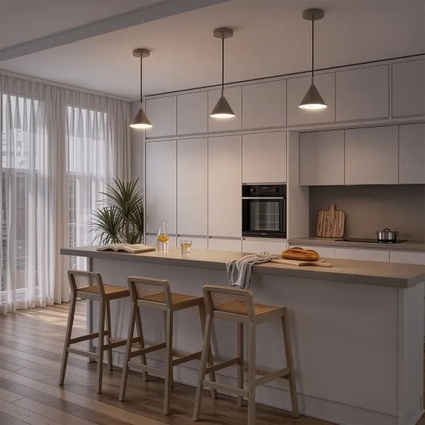 BRILAGI - LED Lampă suspendată pe cablu CONE SINGLE 1xGX53/15W/230V bej