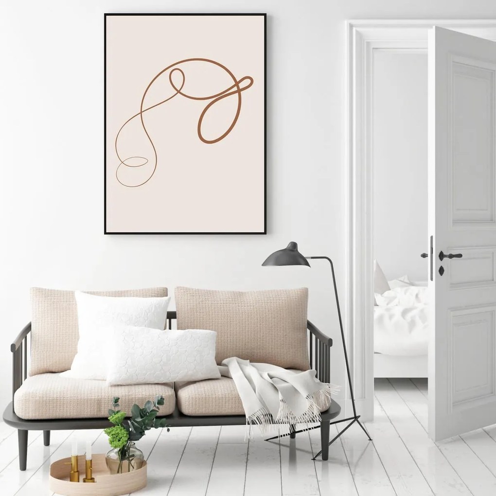 Poster - Abstracție cu linii (A4)