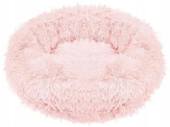 Culcus moale, pentru caine/pisica, roz murdar, 80 cm, Springos