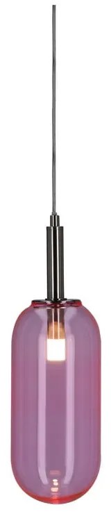 Lustră mov LED cu abajur din sticlă ø 13 cm Fiuggi – Candellux Lighting