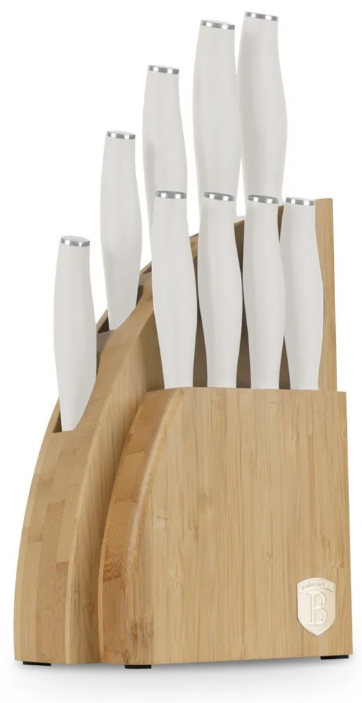 Set cutite 10 piese cu suport bambus Sahara Berlinger Haus BH 3121