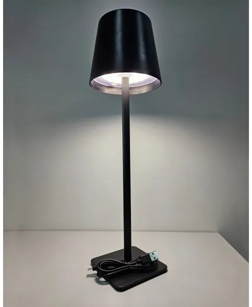 Lampă LED tactilă dimabilă de masă LED/5W/5V USB 1200 mAh negru