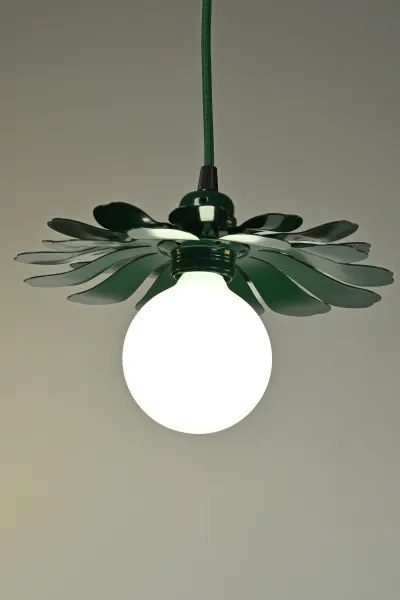 Bohemia-Design - Candelabru suspendat pe cablu 1xE27/60W/230V verde