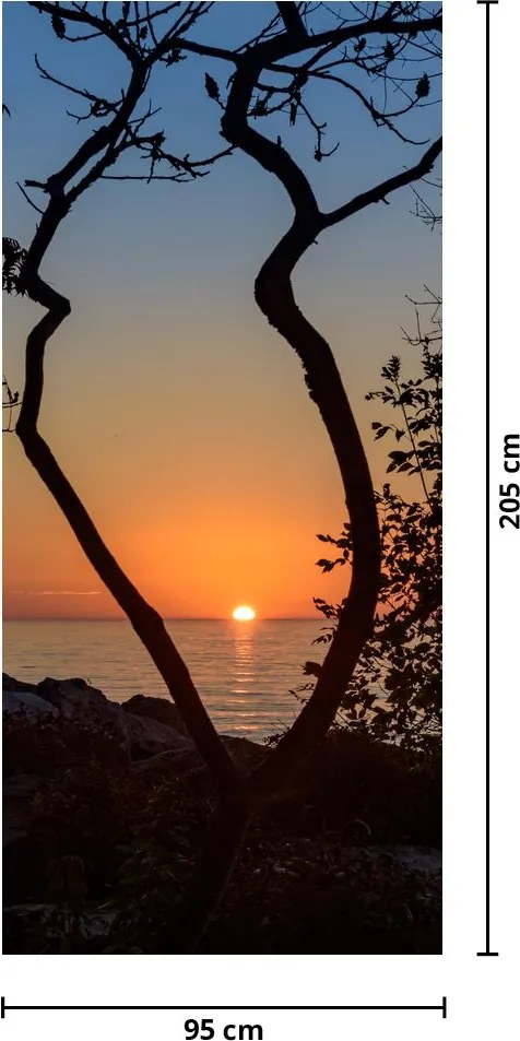 Fototapet pentru ușă - Apus de soare (95x205cm)