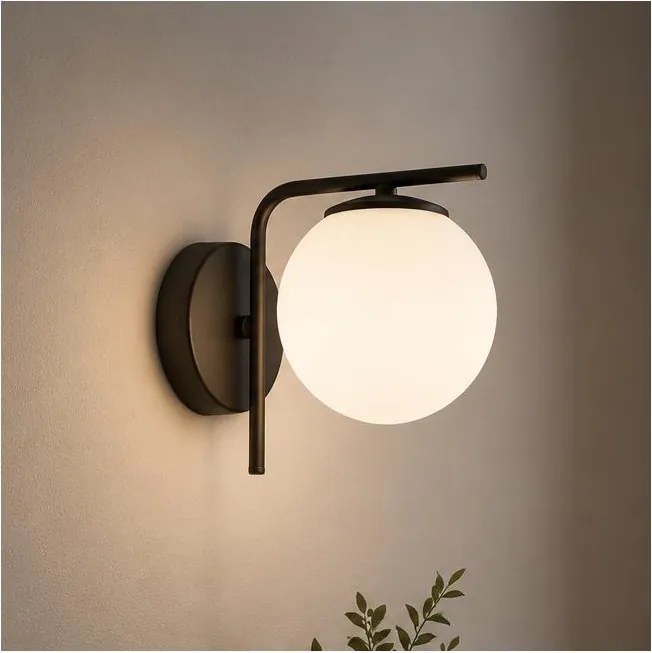 Brilagi - Aplica de perete MILO 1xE27/60W/230V neagră