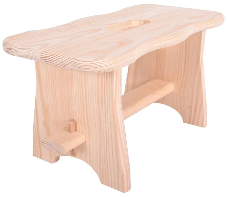 Scaun în culoare naturală din lemn de pin Tirolo – Rojaplast