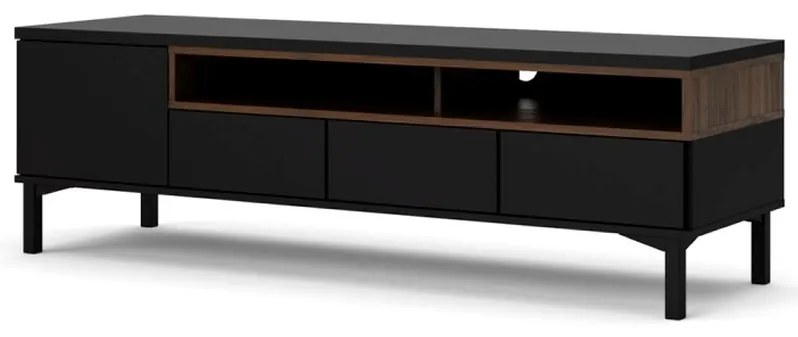 Comodă TV Atrei, negru / nuc