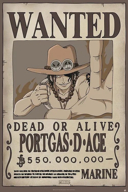 Poster One Piece - Wanted Ace