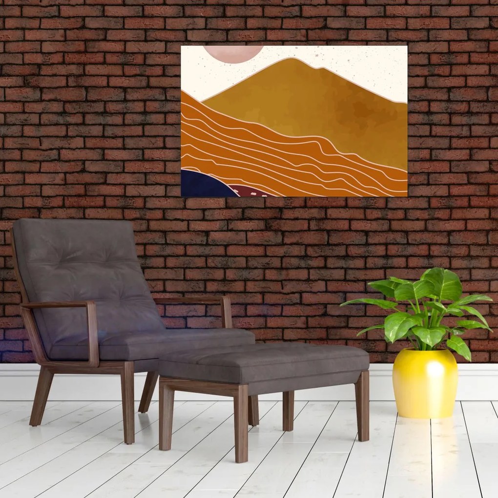 Tablou - Muntele de design Spacefrog N⁰1 (90x60 cm)