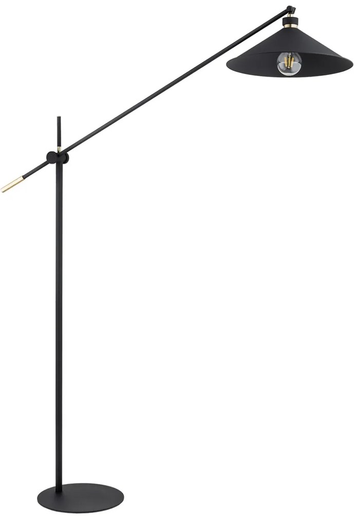 Lampadar de podea reglabil stil industial NASHVILLE negru