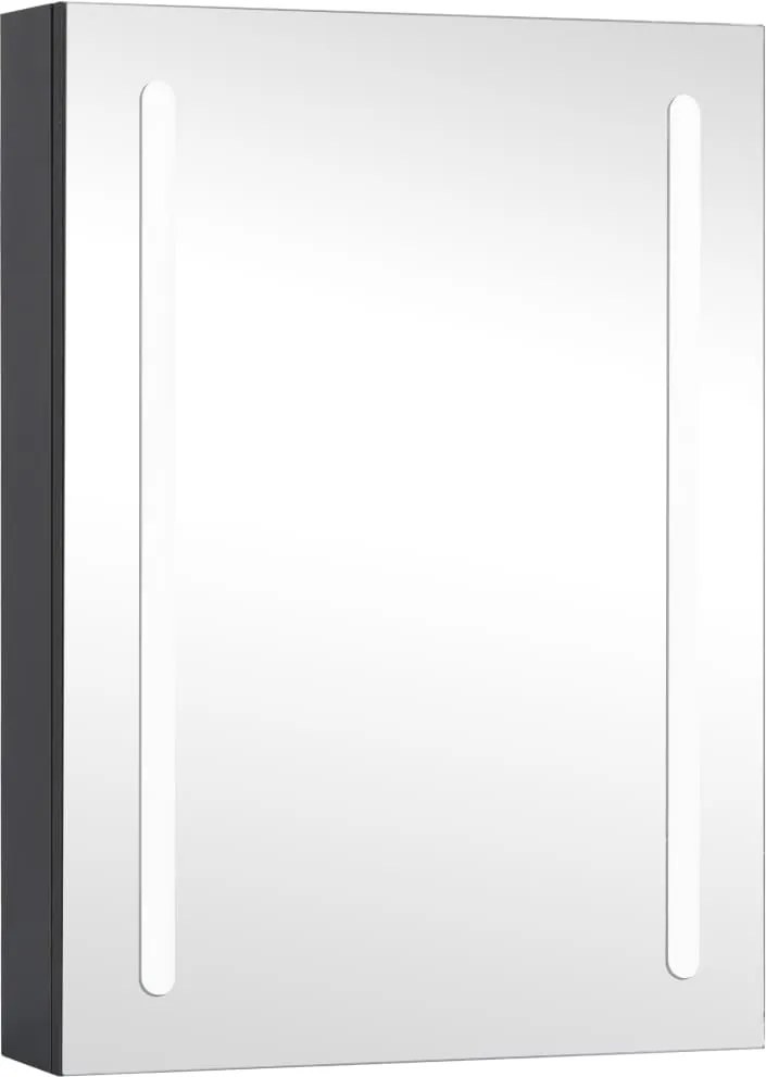 vidaXL Dulap de baie cu oglindă și LED-uri, 50x13x70 cm