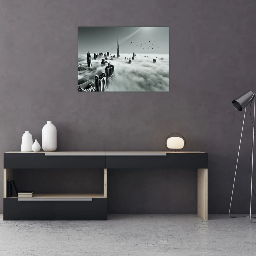 Tablou pe sticlă - Zgârie-nori, dubai (70x50 cm)