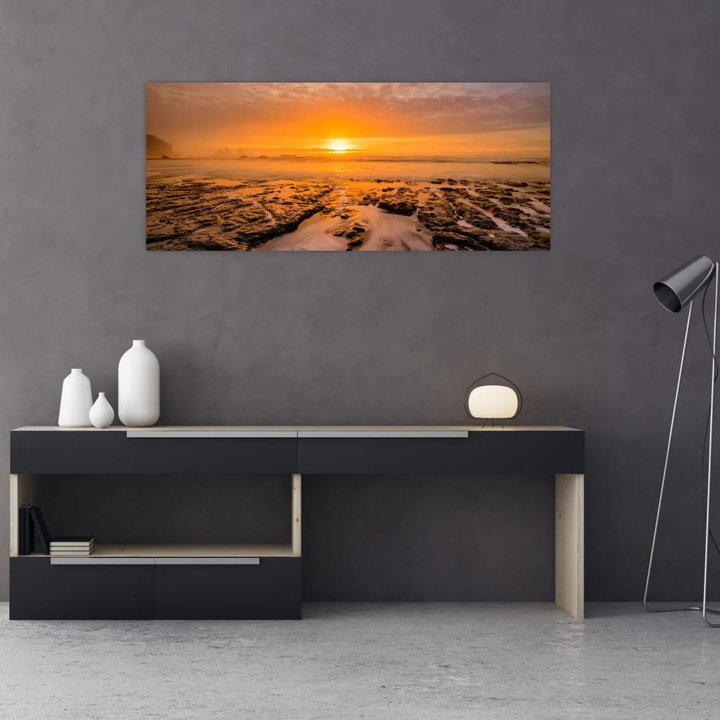 Tablou cu apus de soare (120x50 cm)