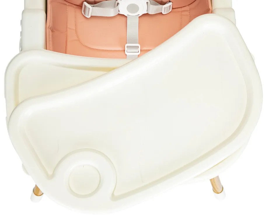 Scaun de hrănire 2 în 1 roz