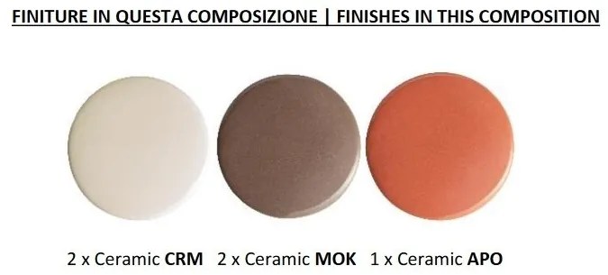 Lustra cu 5 pendule design italian realizat manual din ceramica BERIMBAU Mix