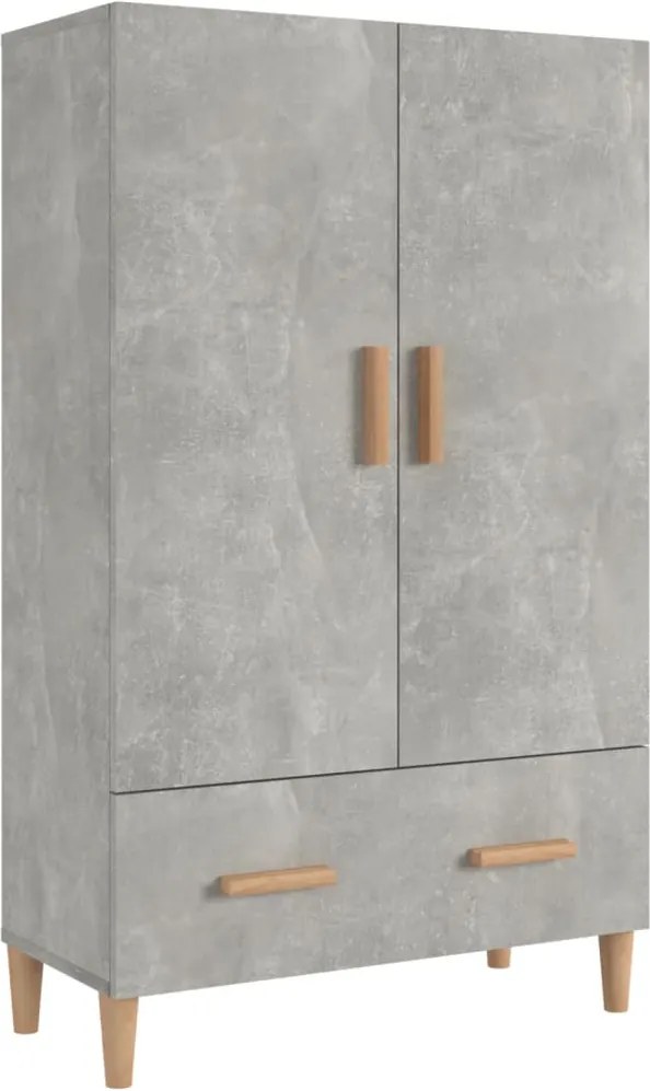 vidaXL Dulap înalt, gri beton, 70x31x115 cm, lemn compozit