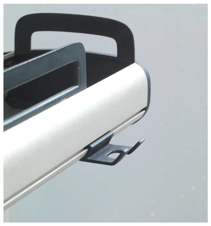 Raft telescopic de perete pentru baie Wenko Line, negru
