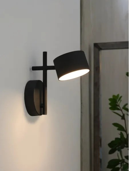 Osram - Aplică de perete LED reglabilă DECOR KYOTO LED/12W/230V neagră