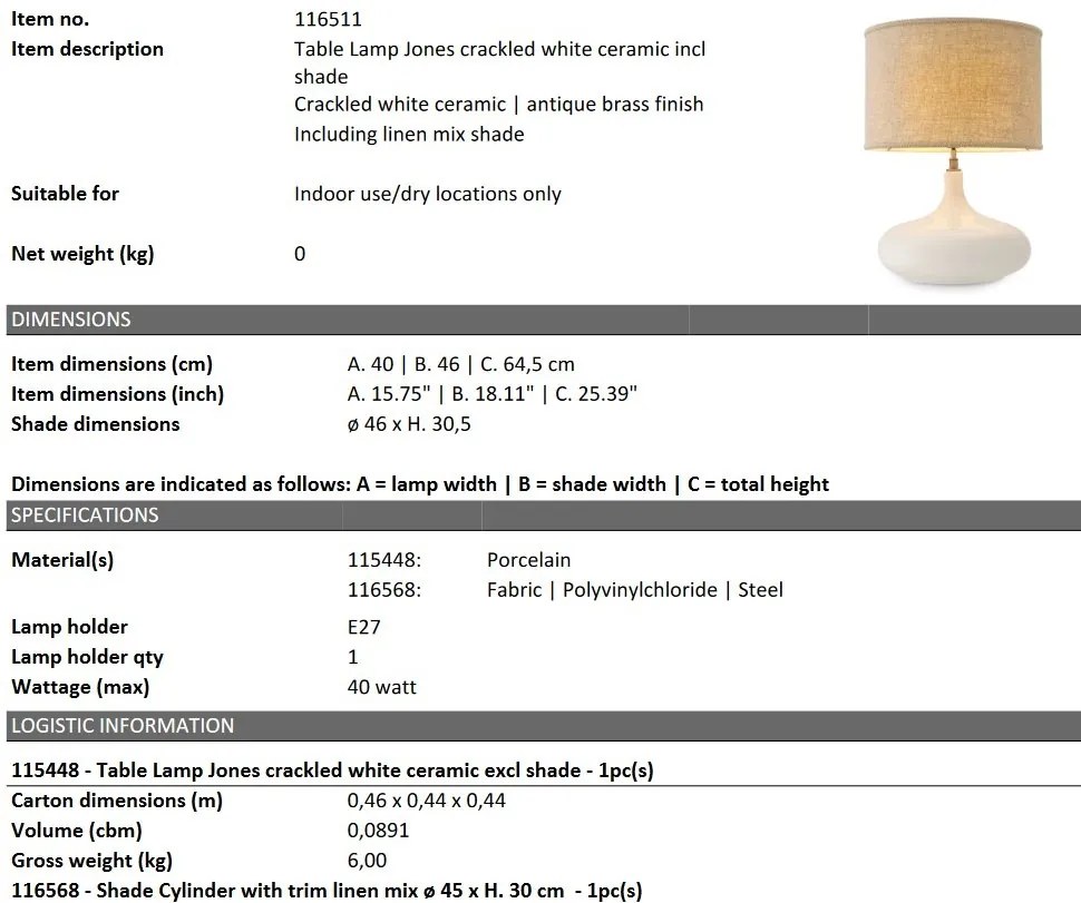 Veioza, Lampa de masa inalta design LUX Jones
