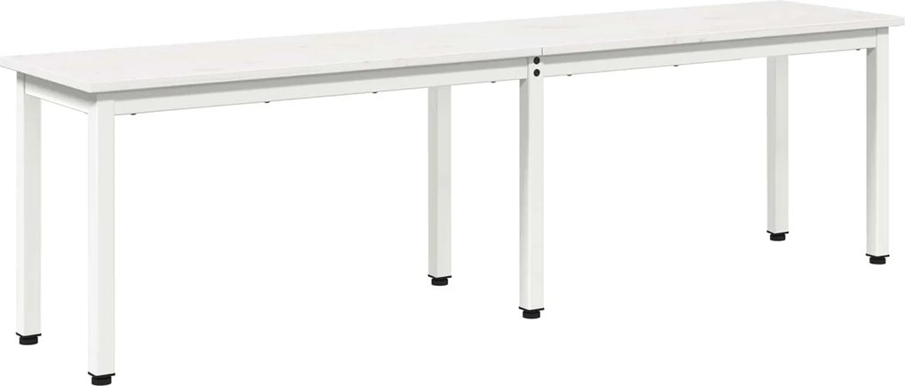 vidaXL bancă Alb 160 x 35 x 45 cm Lemn de pin masiv