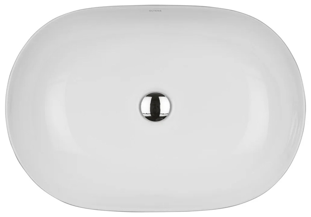 Oltens Hamnes Thin lavoar 60.5x41.5 cm oval de blat alb 40820000