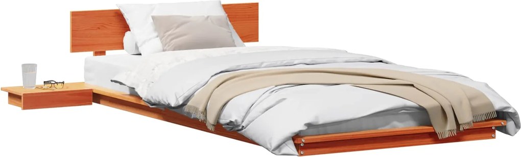 vidaXL Cadru de pat Maro 80 x 200 cm lemn