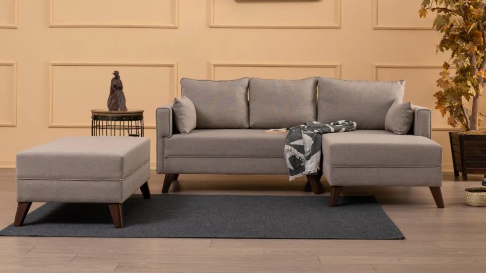 Coltar Extensibil Bella Corner Sofa Right 2, Crem