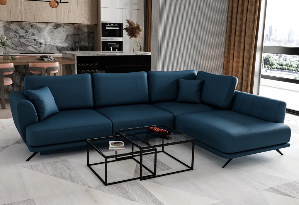 Supermobel Coltar extensibil LARDE, 276x90x191, Softis 17, stanga