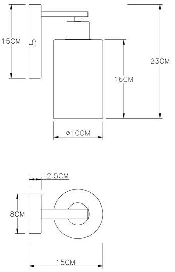 Aplică HADERA 1xE27/60W/230V Globo 15465W