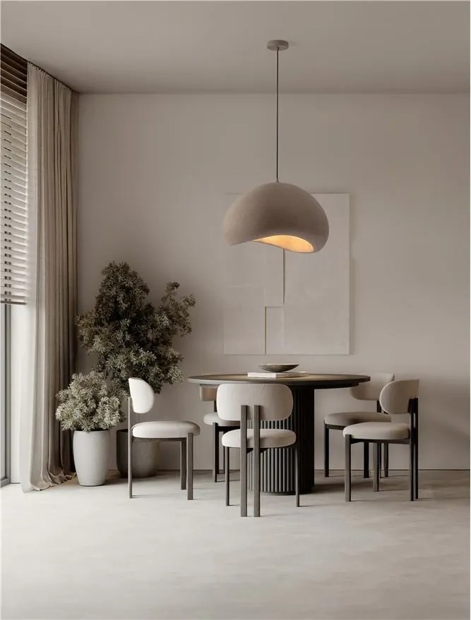 Lustra suspendata design modern, Stone Brown, AERE, L 60cm