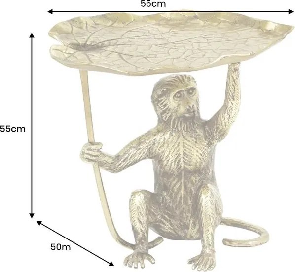 Masuta laterala design unic WILDLIFE MONKEY 55cm