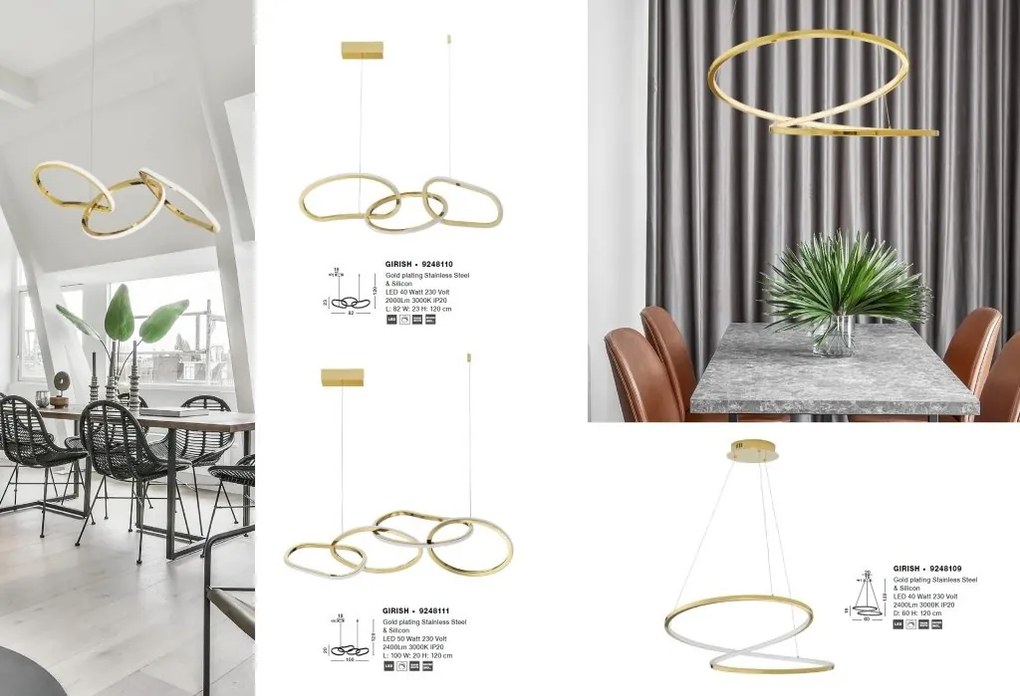 Lustra LED suspendata design modern GIRISH 50W
