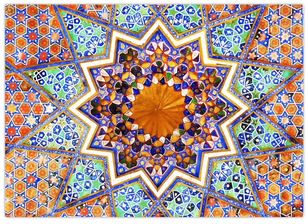Tablou pe sticlă cu mozaic (70x50 cm)