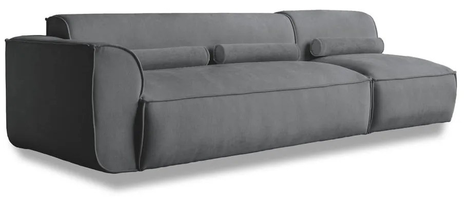 Șezlong modular gri (cu colț pe partea stângă ) Flex Felix – Miuform