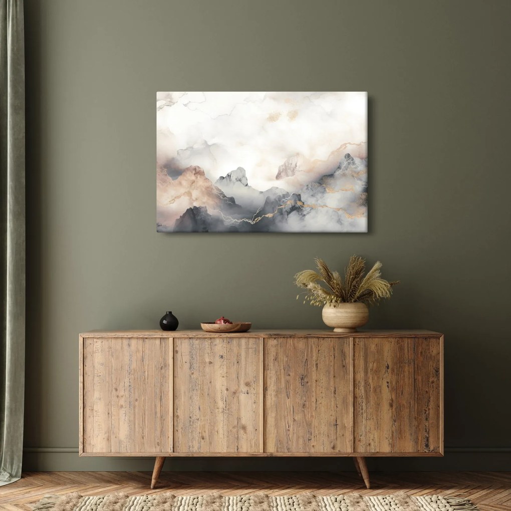 Tablou - Munte abstracție cu textura de marmură (90x60 cm)