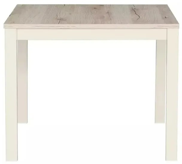 Masuta de cafea FROST 60x60 cm, crem / stejar alpin