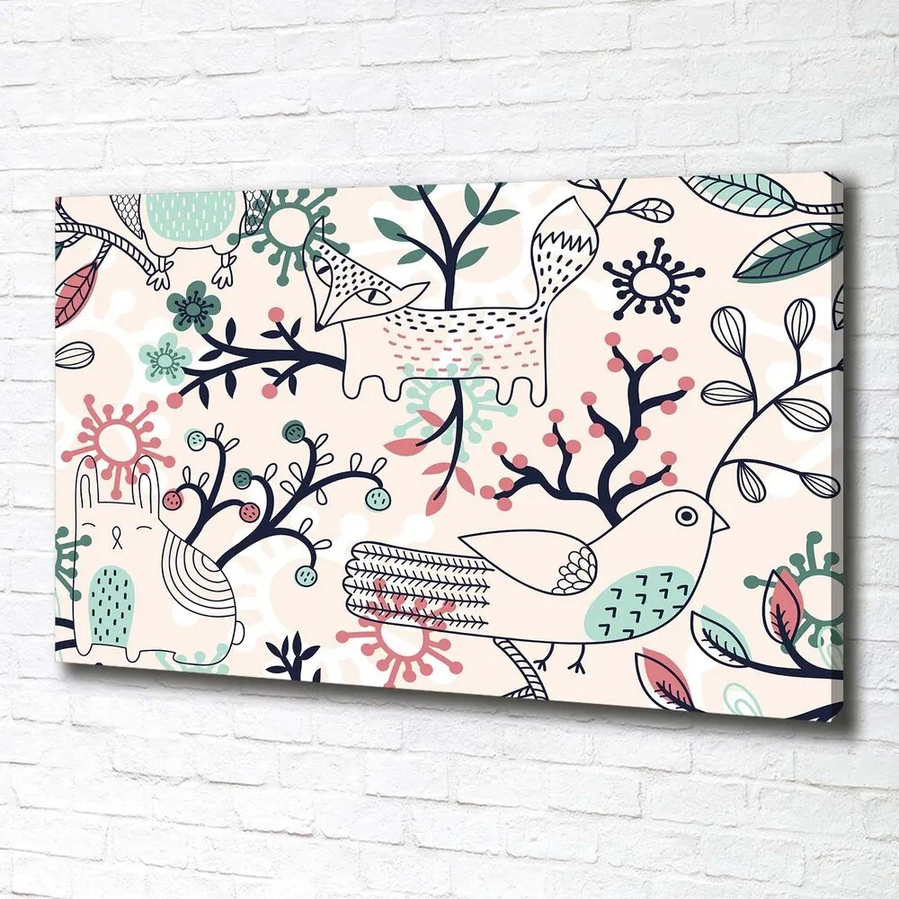 Imprimare tablou canvas Animale și flori