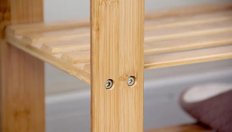 Pantofar din bambus cu banca ALMONTE 70x145 cm