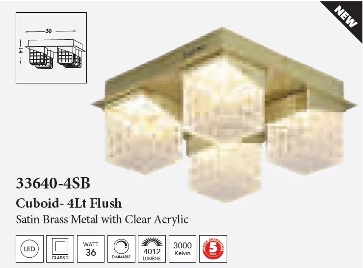Plafoniera LED decorativa Cuboid 4L