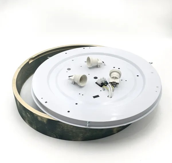 Brilagi - Plafonieră PINO, 3 x E27, 15 W, 230 V, pin/verde, Ø 47,5 cm