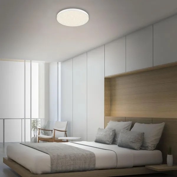 Plafonieră LED Briloner 7075-416 STAR SKY LED/24,5W/230V d. 38 cm alb