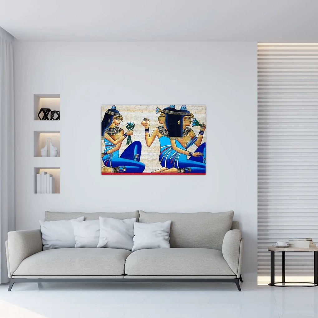 Tablou - Picturi egiptene (90x60 cm)