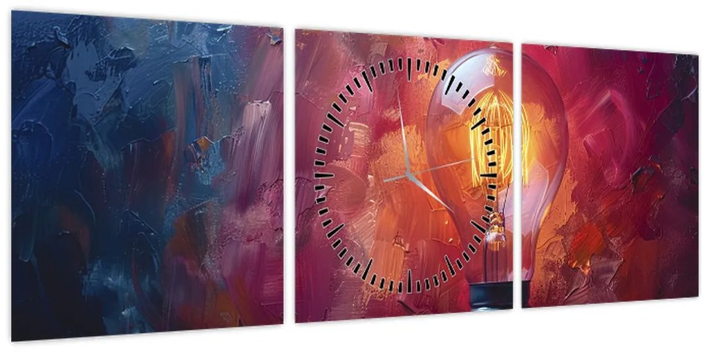 Tablou - Ideea (cu ceas) (90x30 cm)